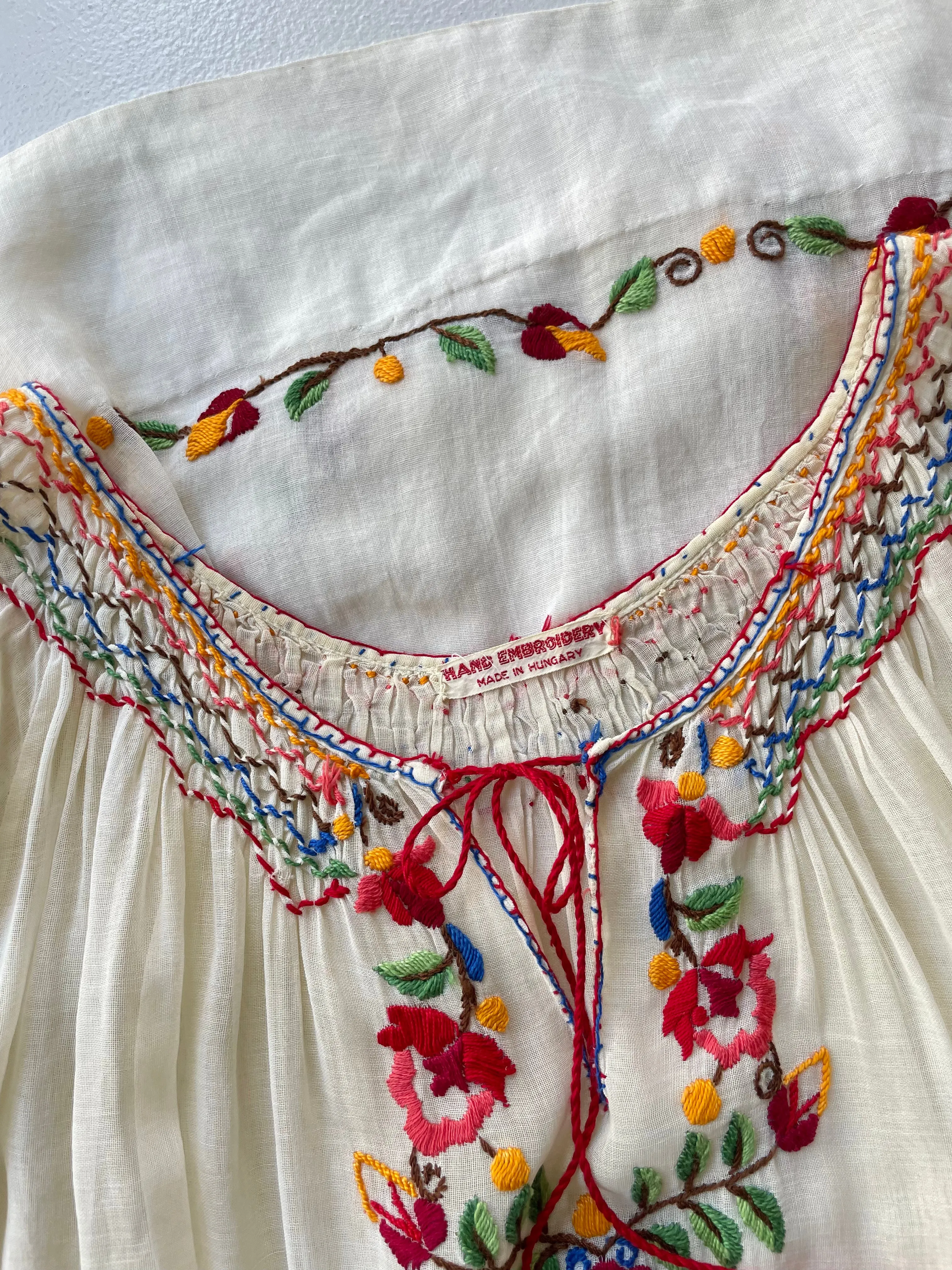 Hungarian Embroidered Dress | 1930s