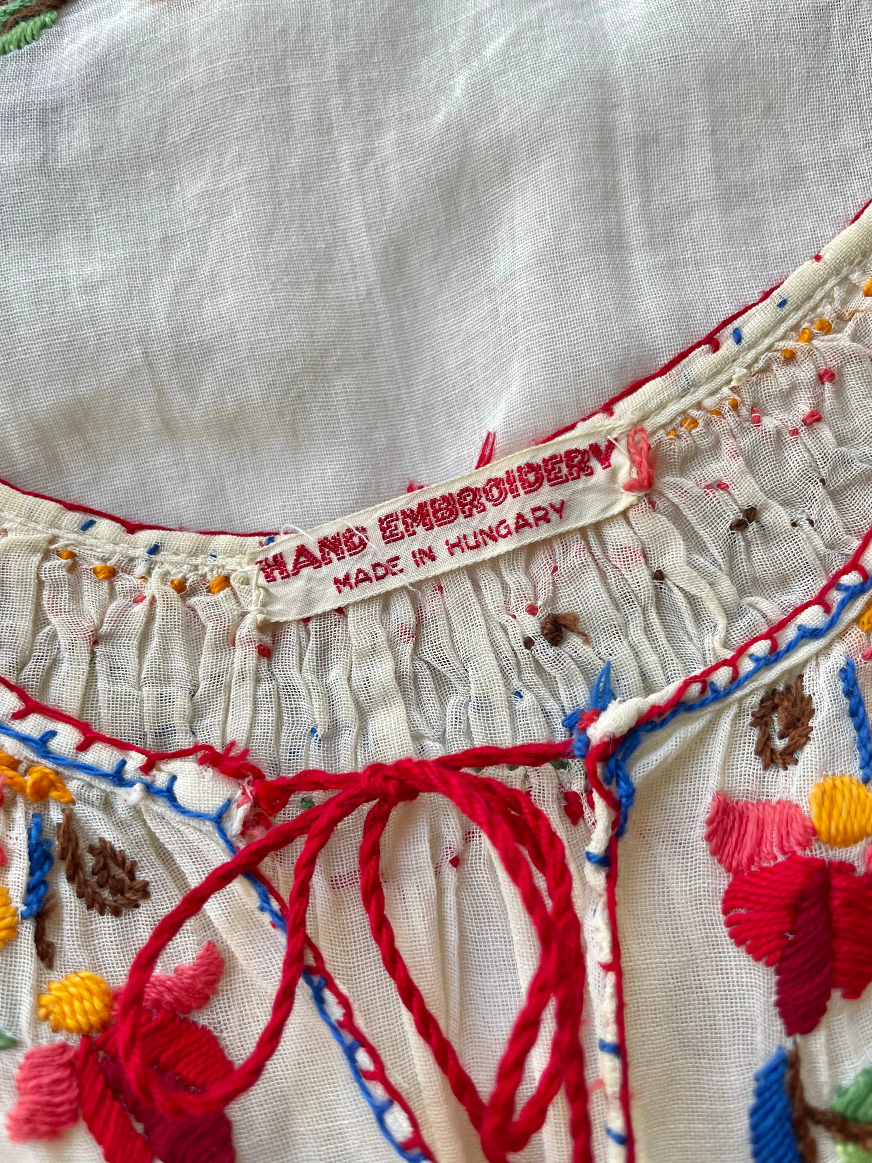 Hungarian Embroidered Dress | 1930s