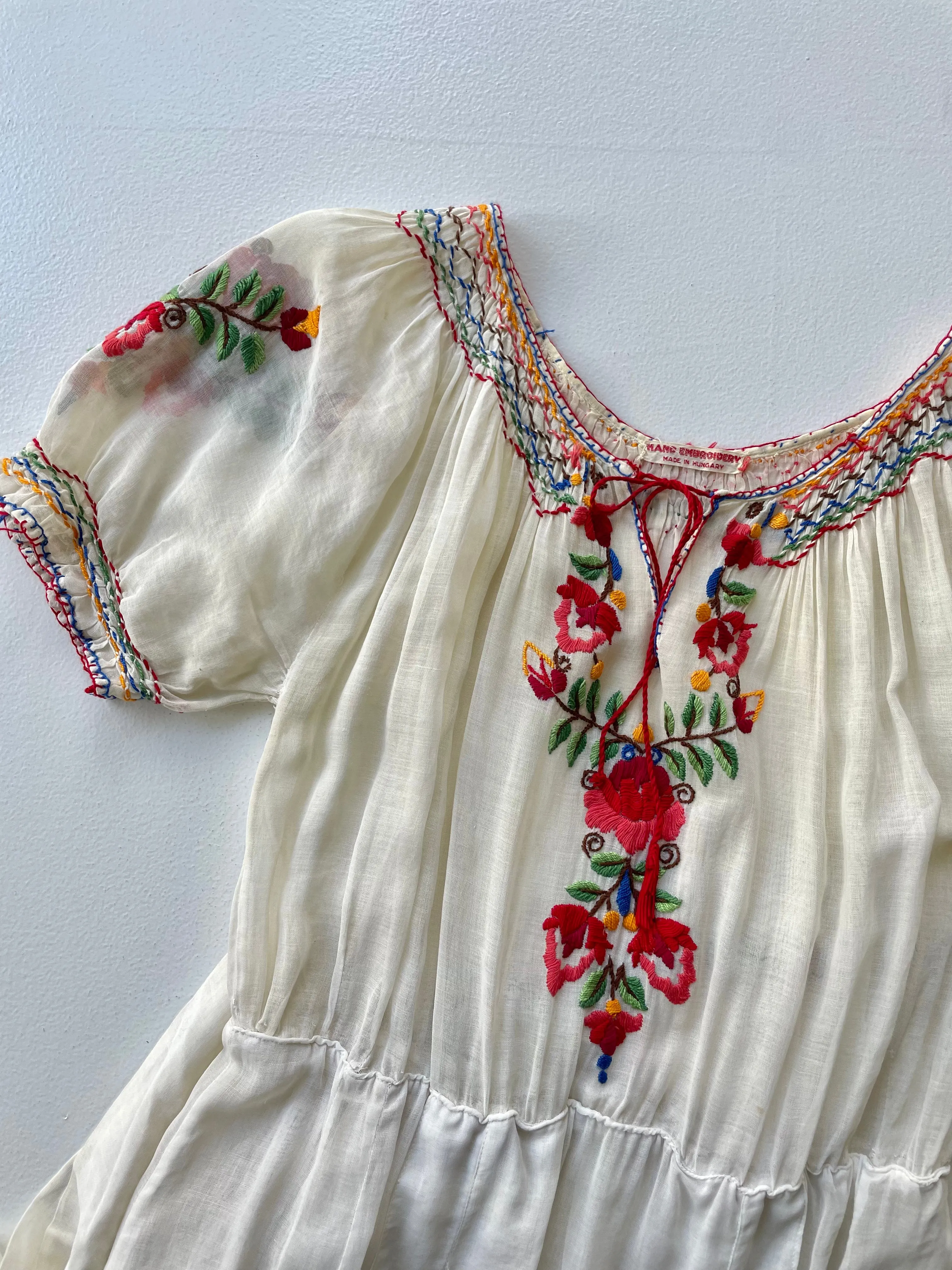 Hungarian Embroidered Dress | 1930s