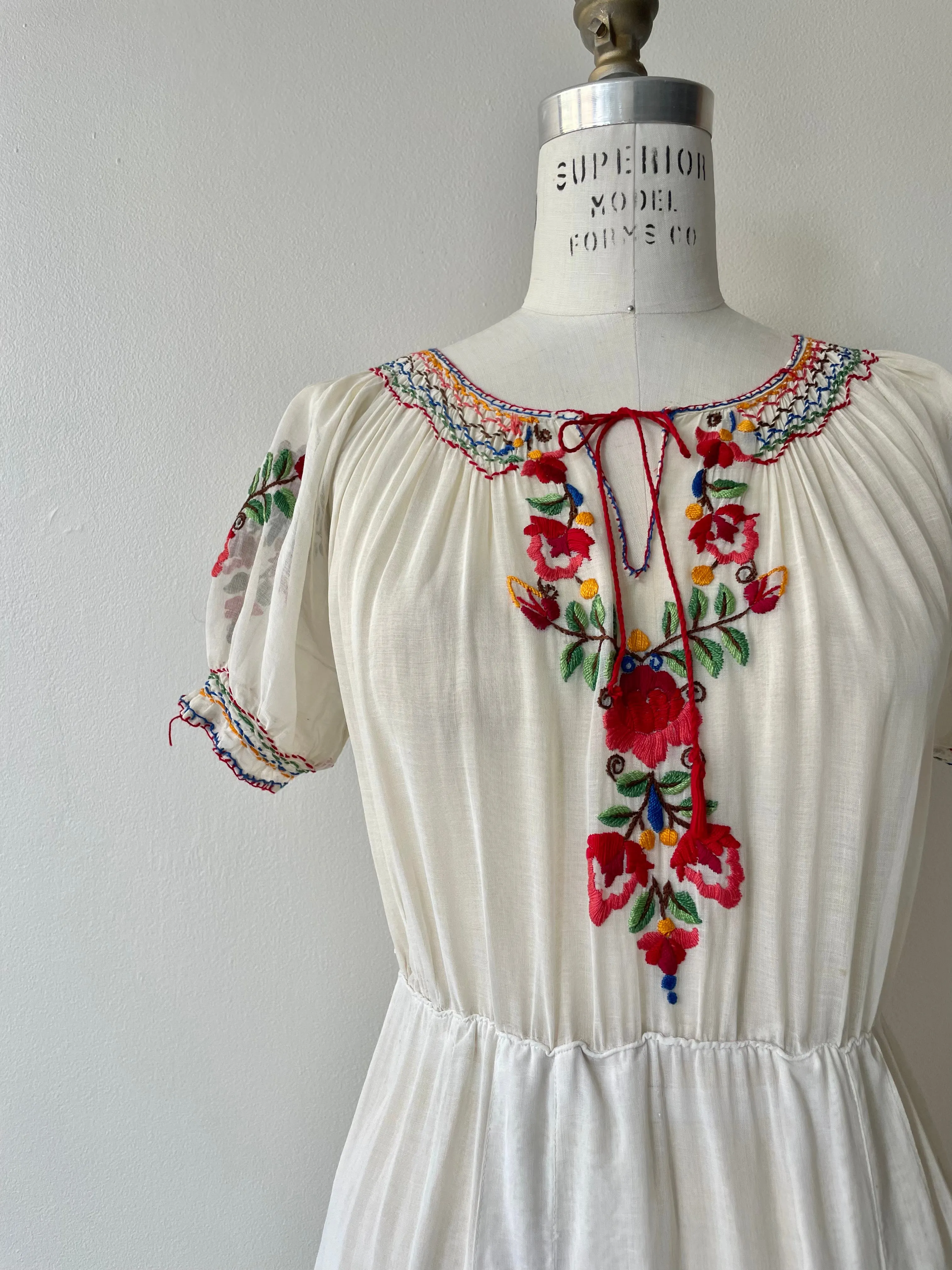 Hungarian Embroidered Dress | 1930s