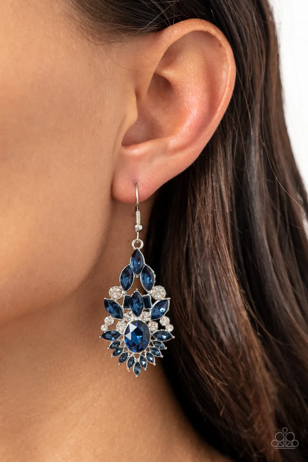 Ice Castle Couture - Blue Earring