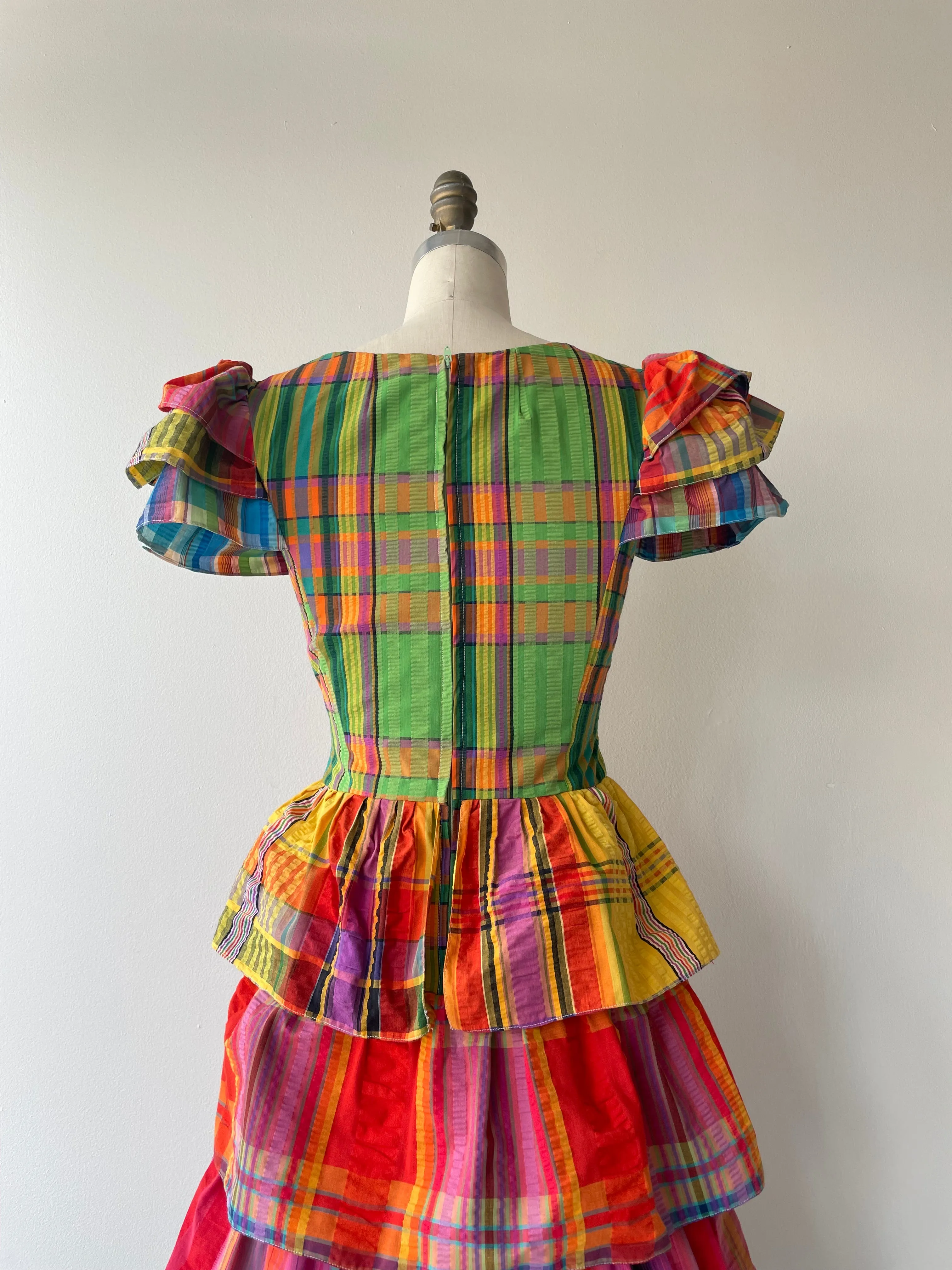 I.Magnin 1960s Madras Dress