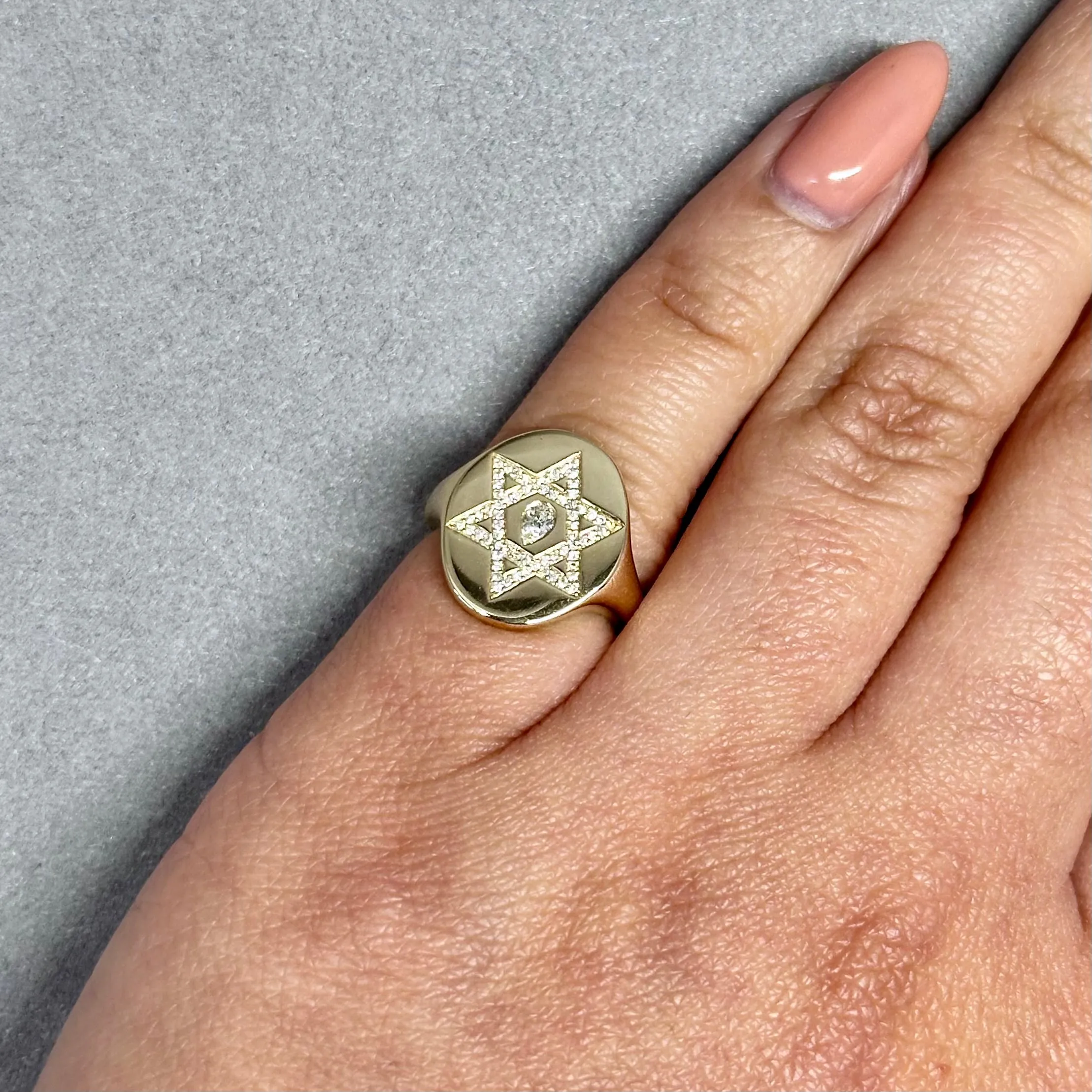 Isa - Star Signet Ring