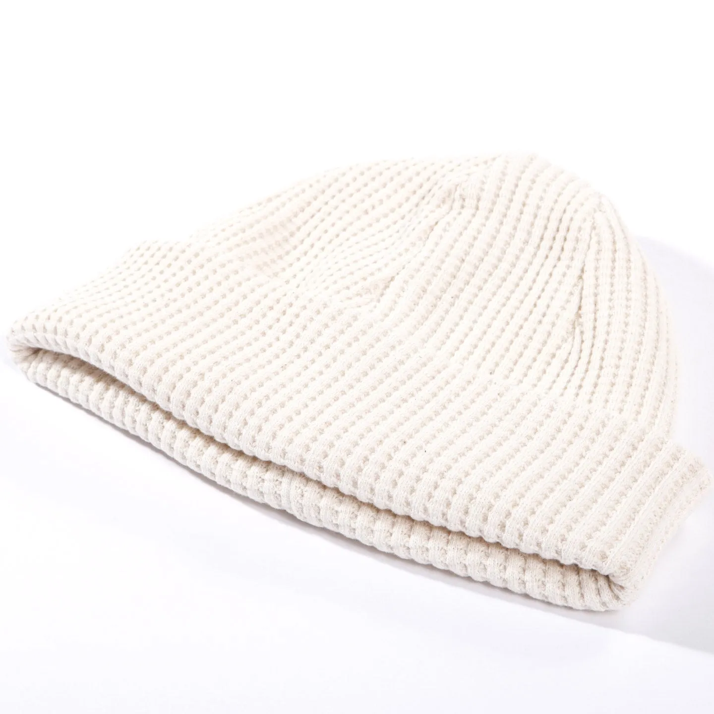 JACKMAN WAFFLE KNIT CAP IVORY