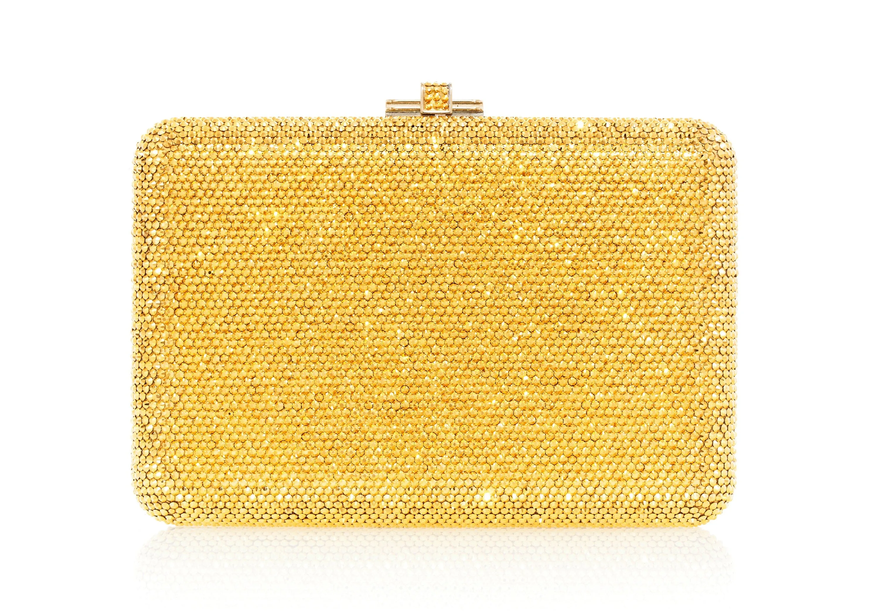 Judith Leiber Couture Judith Leiber Slim Slide Gold Clutch