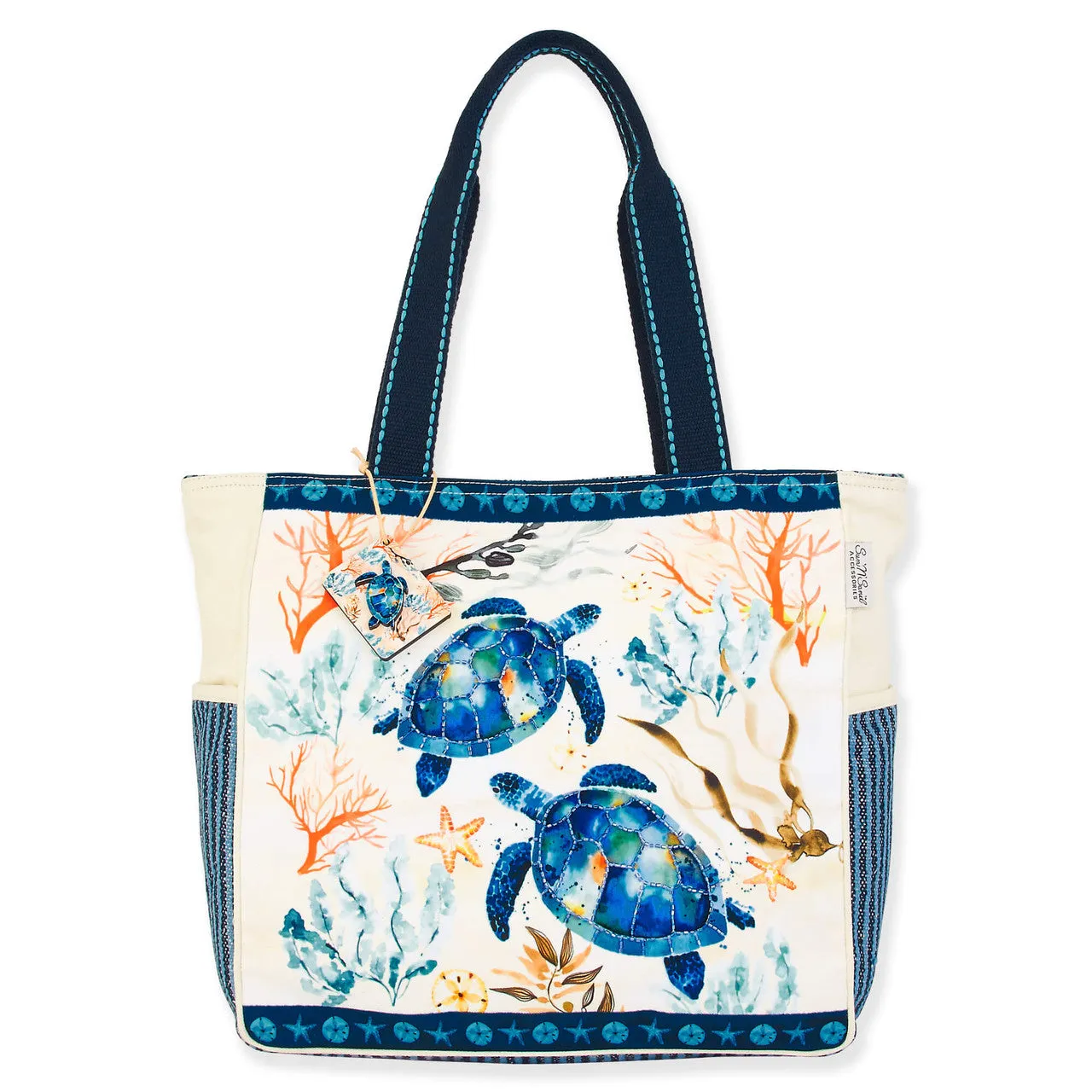 Kali Canvas Turtles Tote