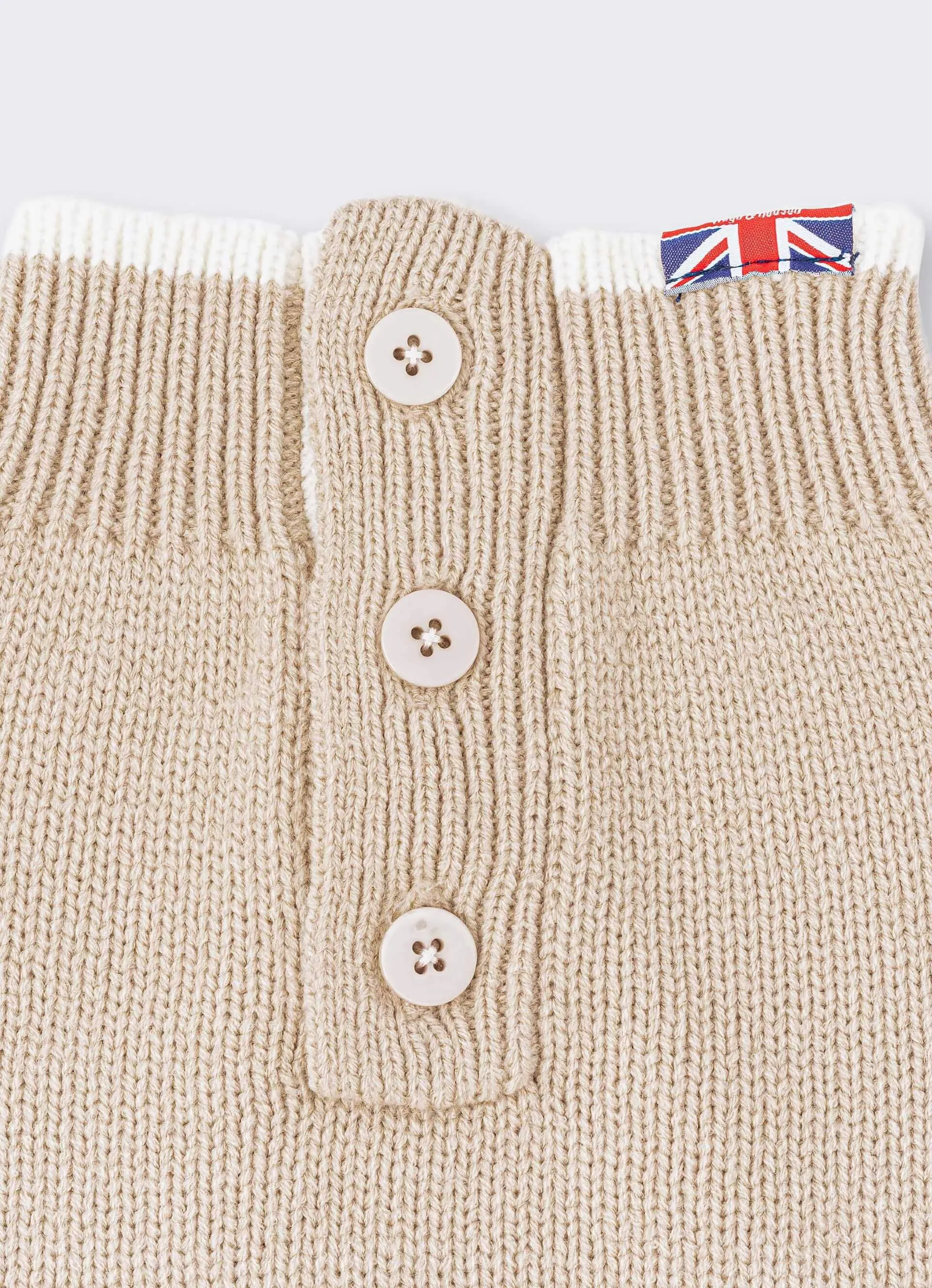 Knitted Dog Jumper - Beige