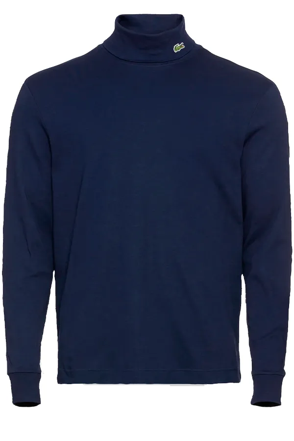 Lacoste High Turtleneck Logo Navy