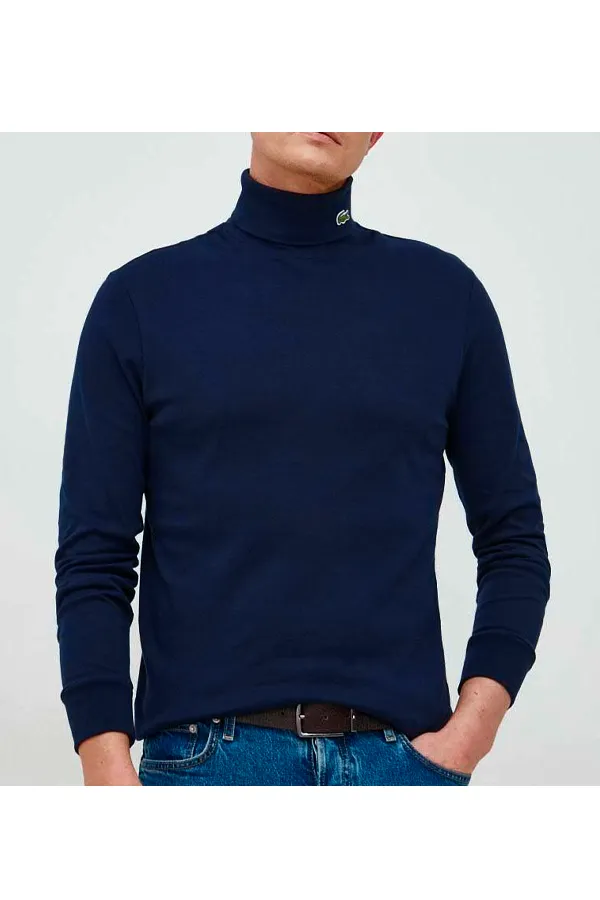 Lacoste High Turtleneck Logo Navy