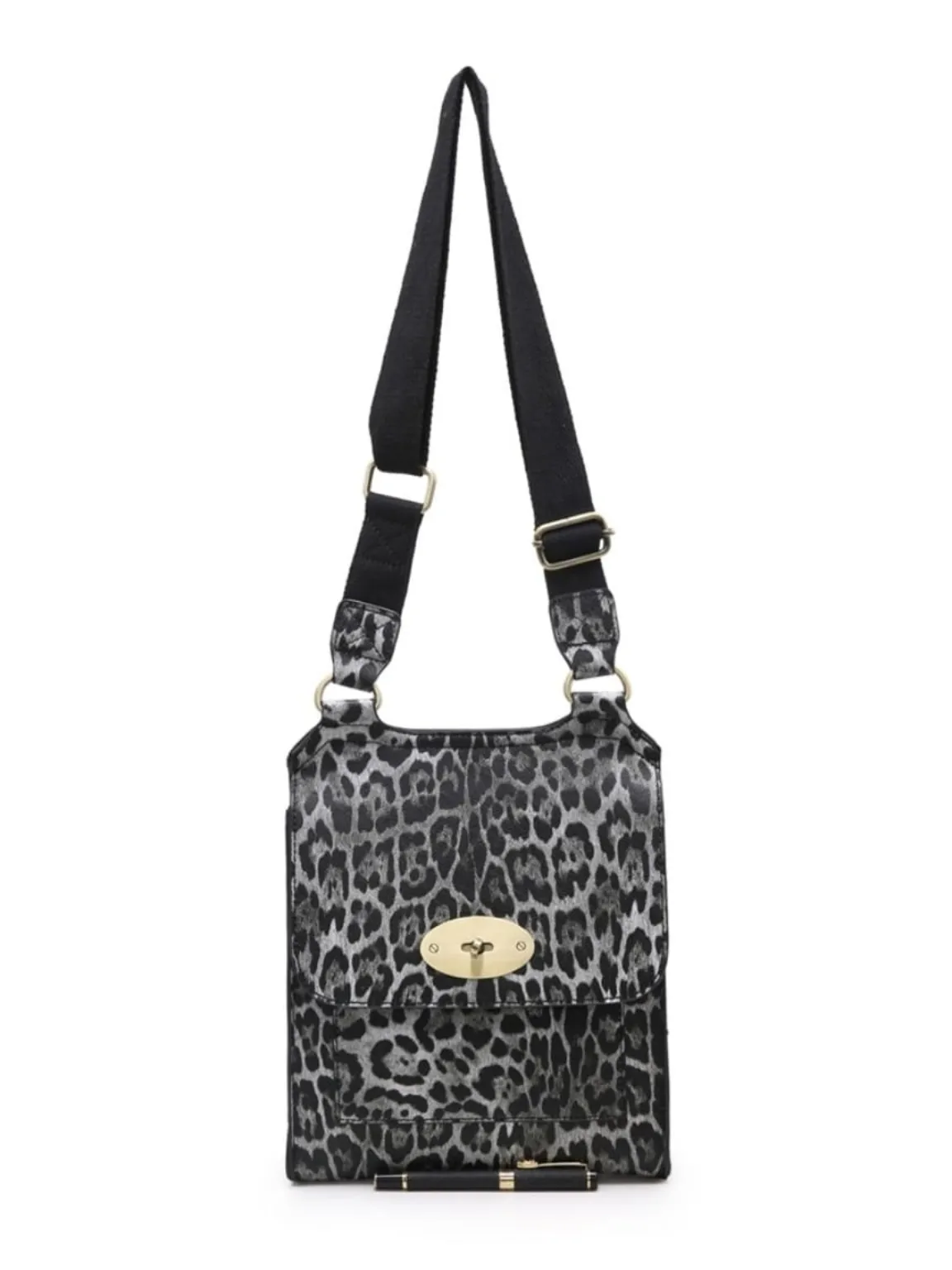 Leopard Print Messenger Bag