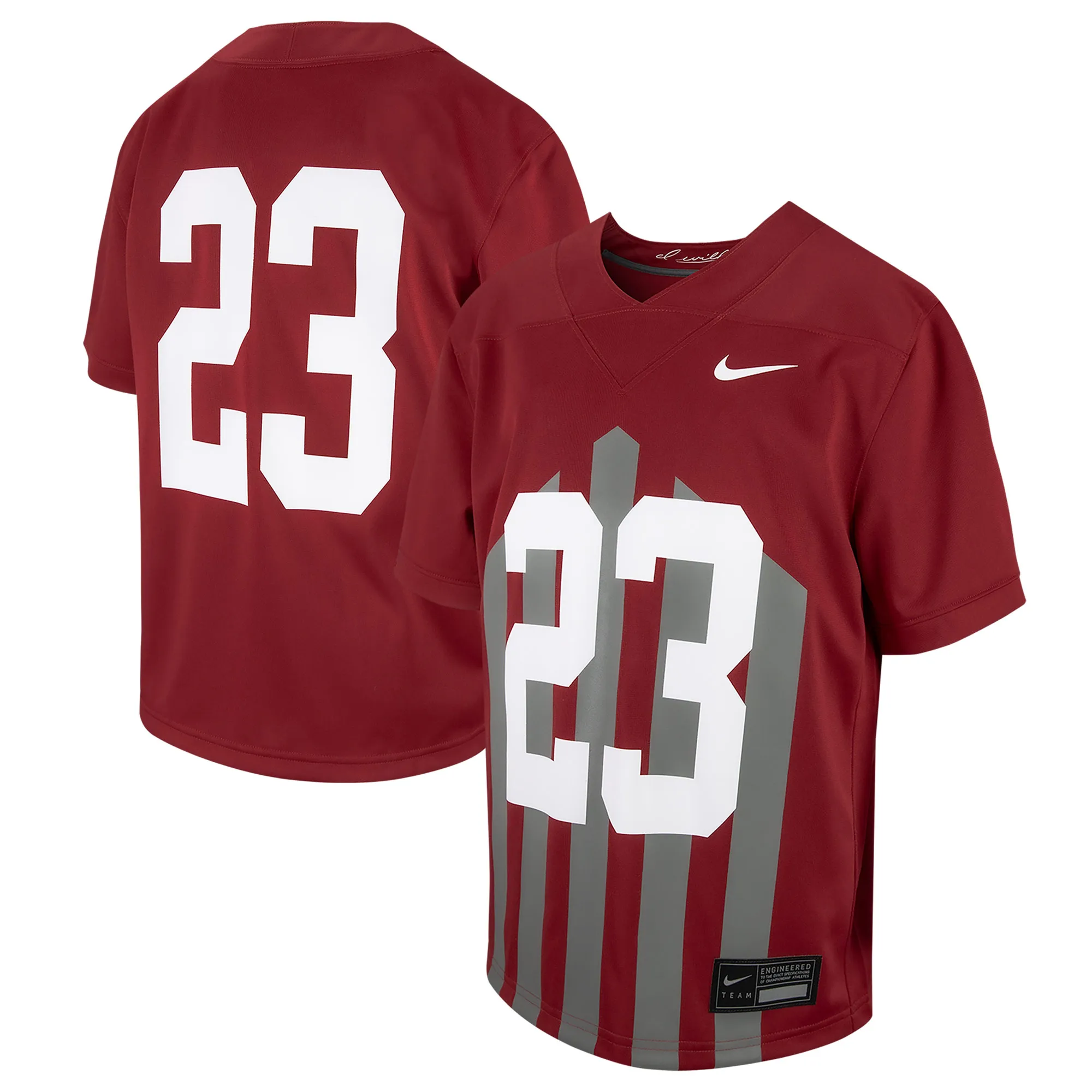 Lids Youth Nike # Cardinal Iowa State Cyclones Football Game Jersey