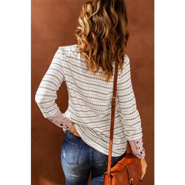 Lightweight Waffle Knit Top