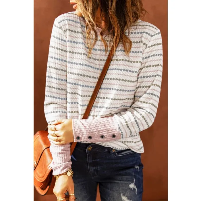 Lightweight Waffle Knit Top