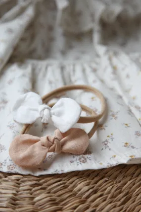 Linen Bow Headband (2 colours)