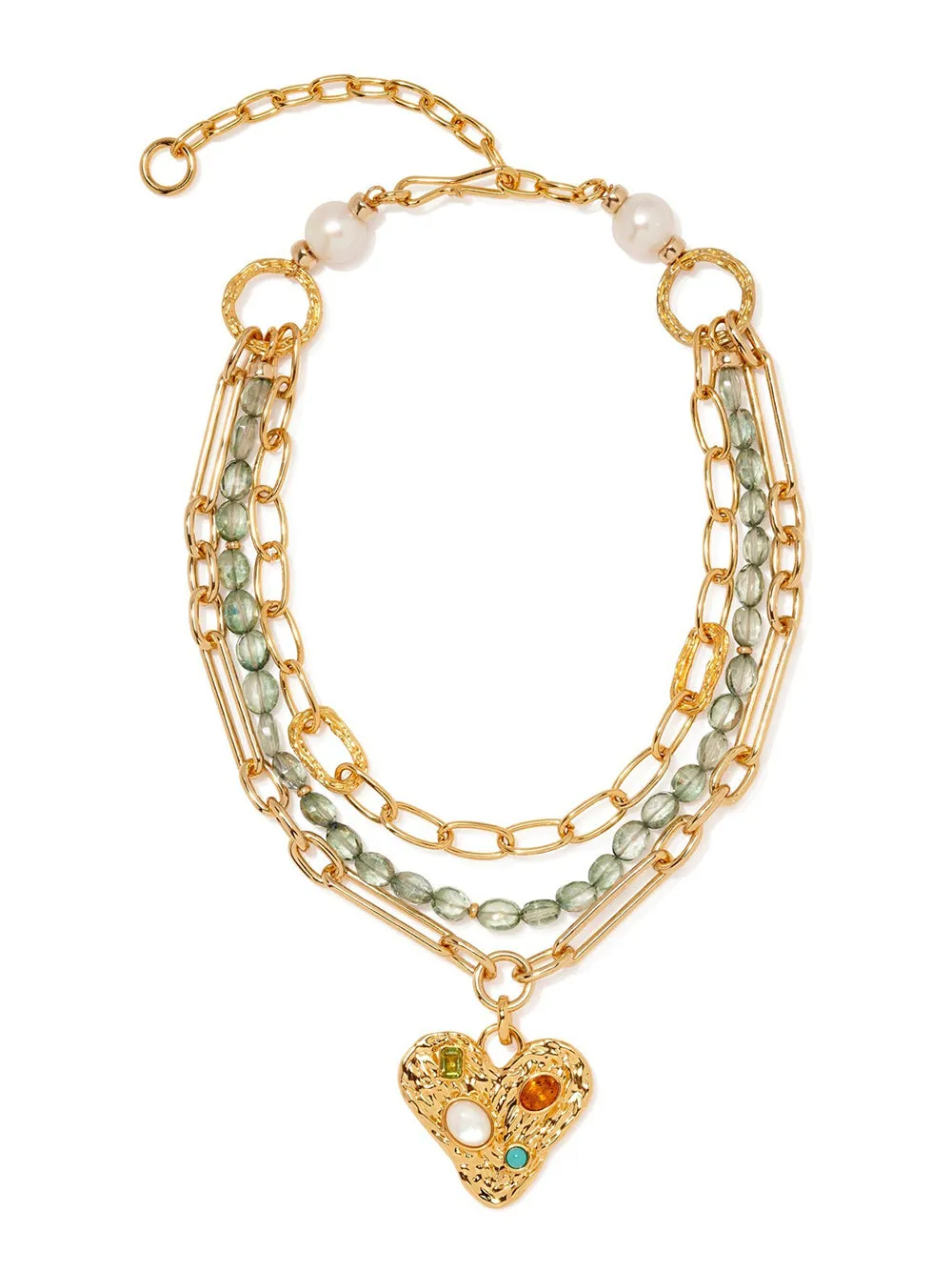 Lizzie Fortunato Treasure Trove Necklace in Gold Multi