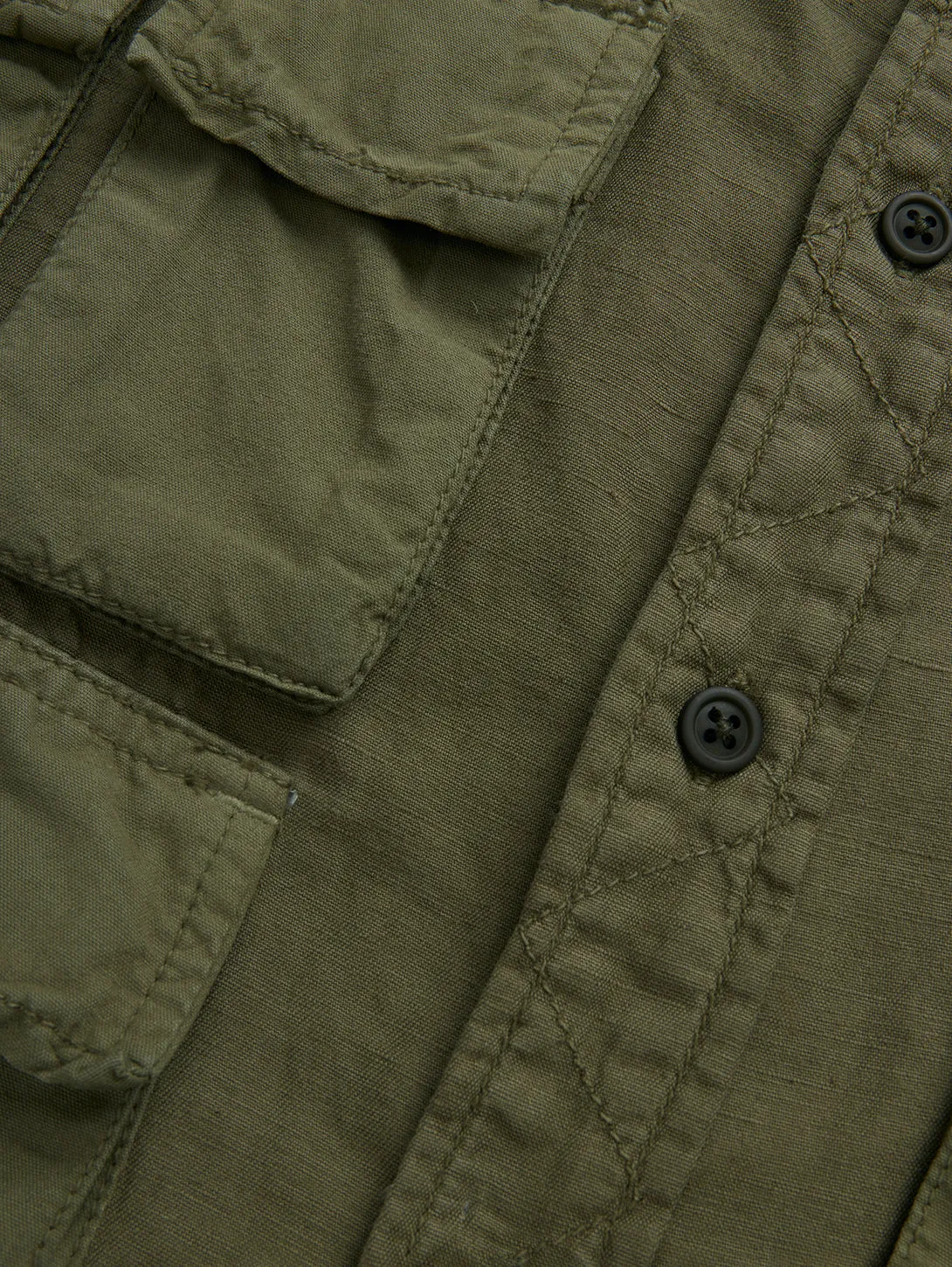 Long Sleeve Multipocket Shirt - OG 107 Green