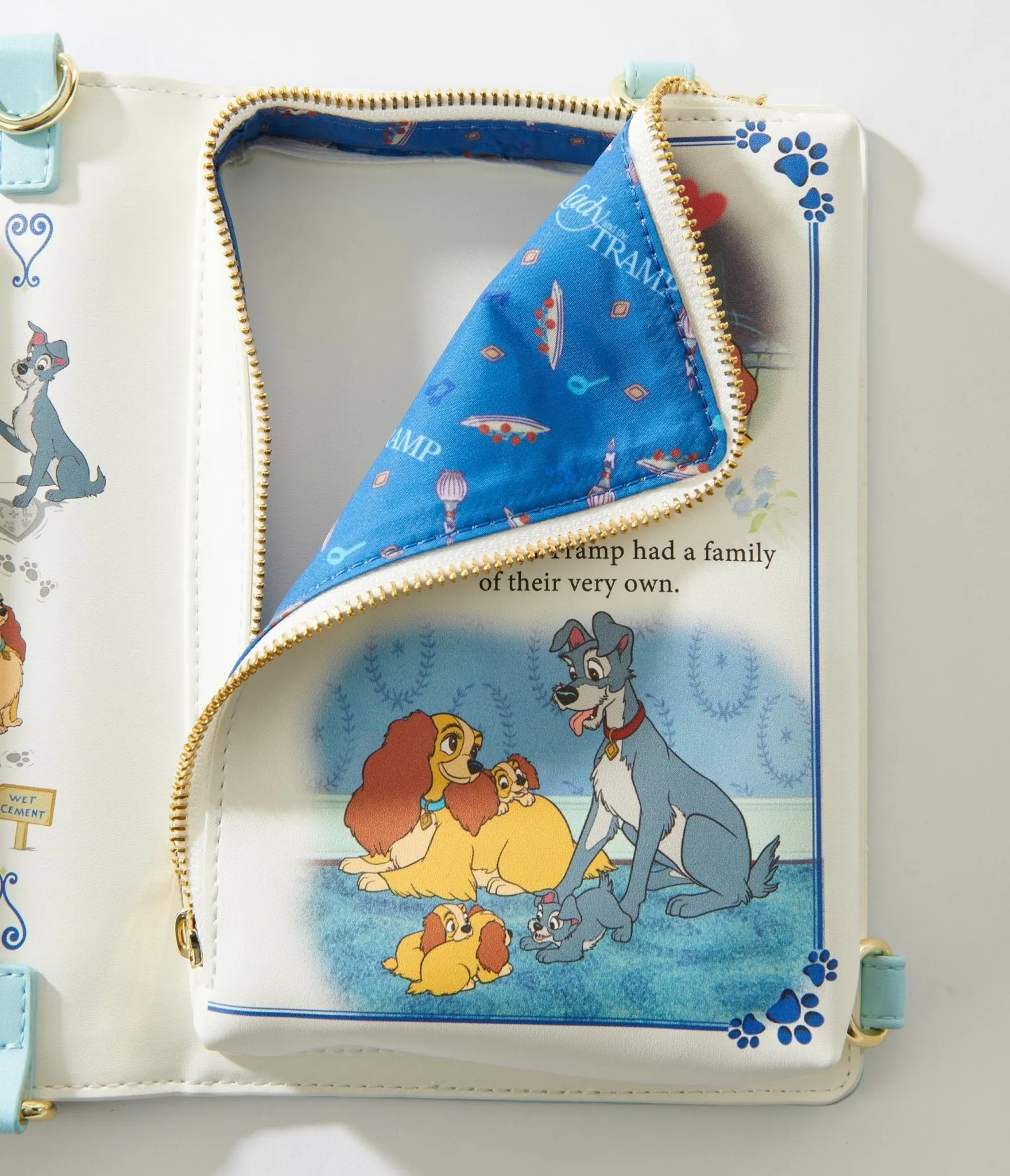 Loungefly Lady & The Tramp Book Convertible Backpack