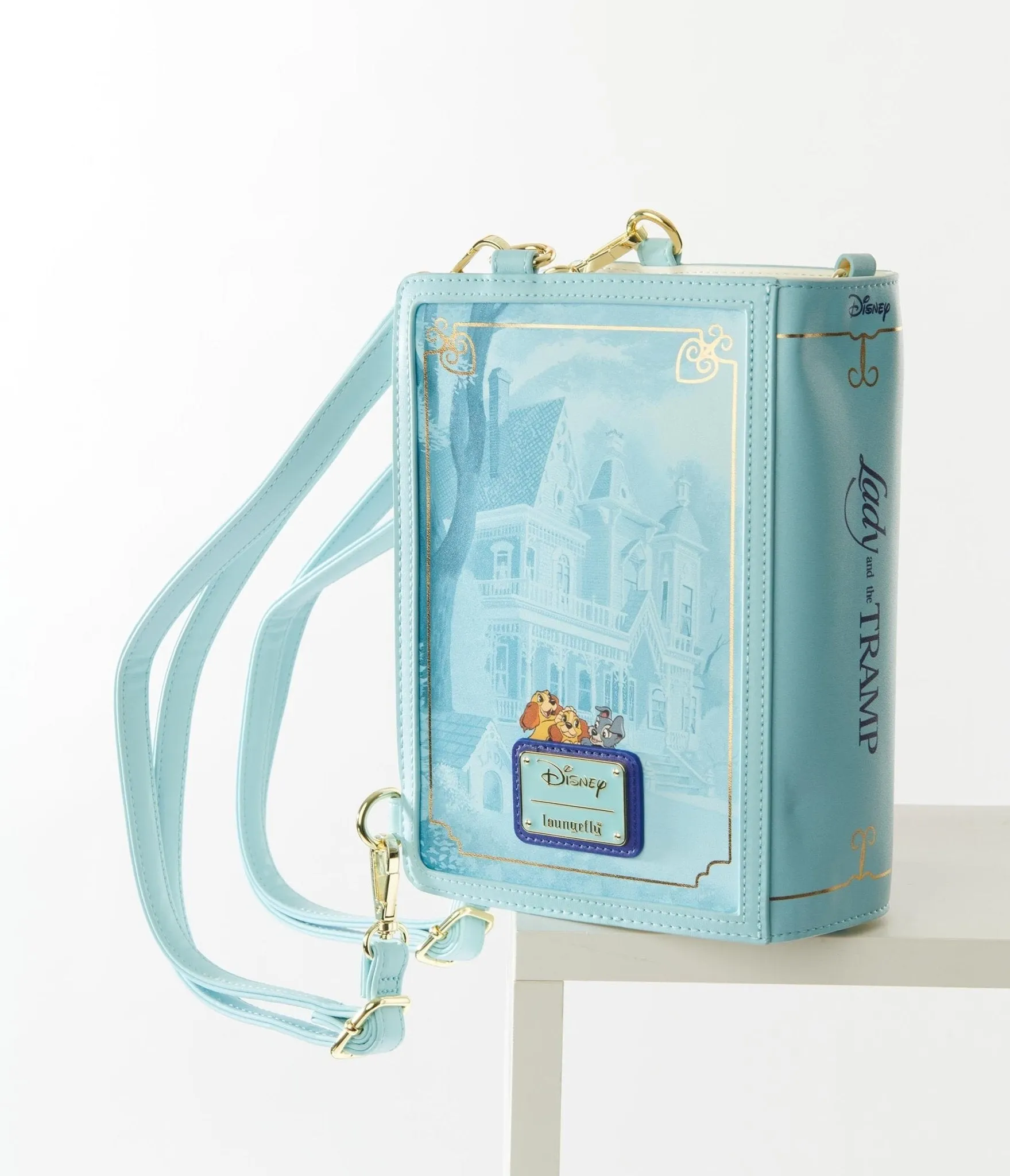 Loungefly Lady & The Tramp Book Convertible Backpack