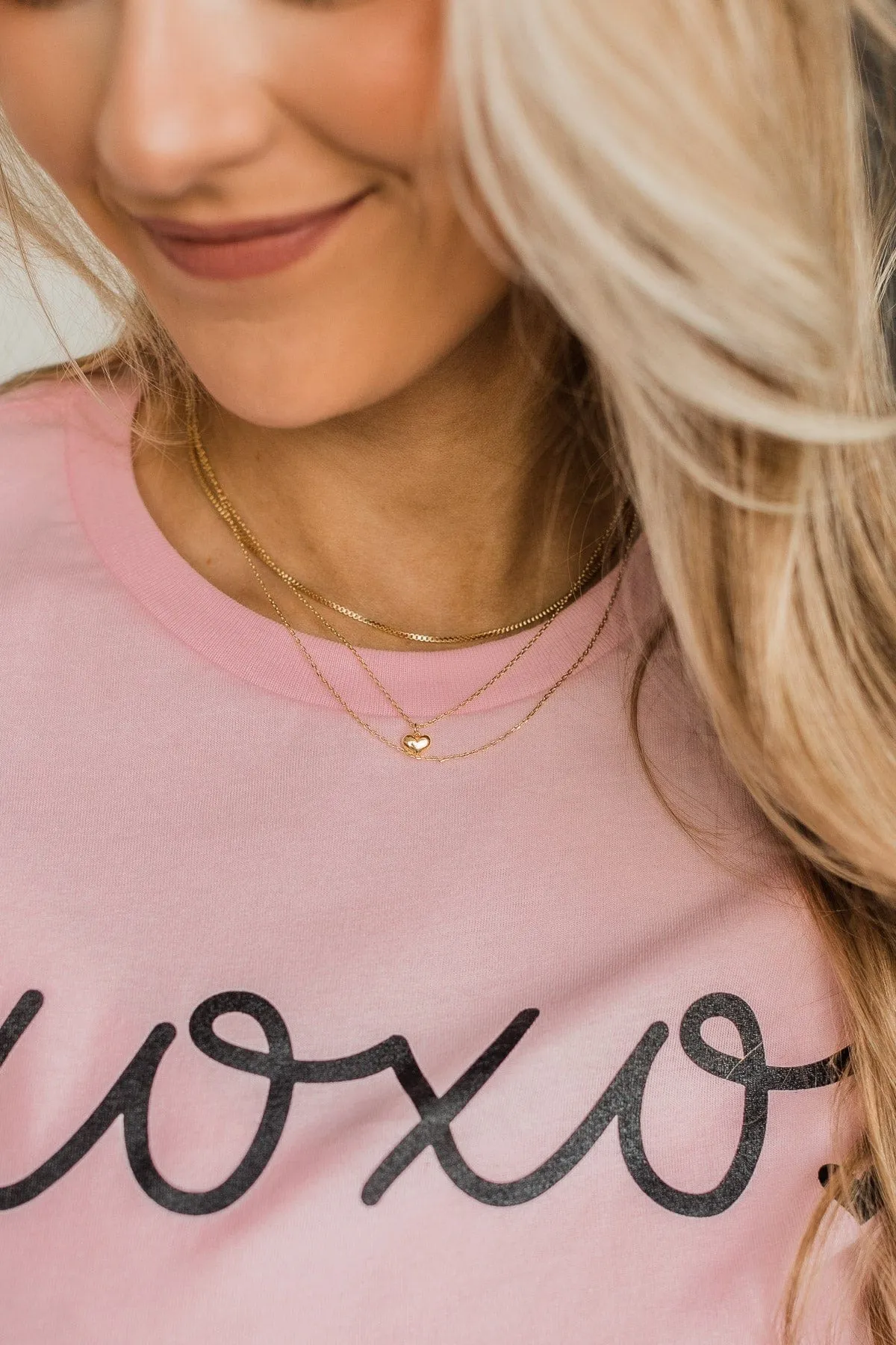 Love For A Lifetime 3-Tier Heart Necklace- Gold