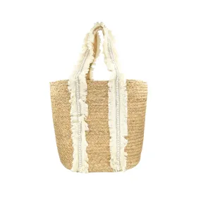 Luxury Jute Tote Beach Carry All Summer Bag