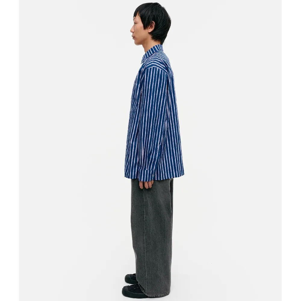 marimekko  |Stripes Unisex Long Sleeves Cotton Shirts