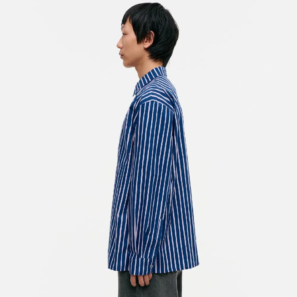 marimekko  |Stripes Unisex Long Sleeves Cotton Shirts