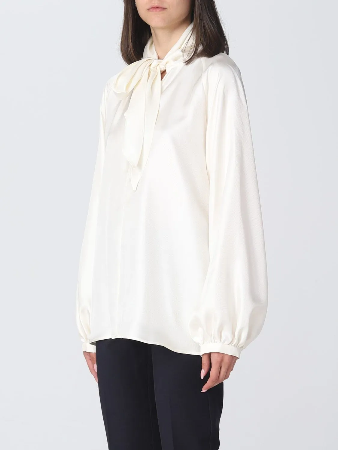 MaxMara  |Silk Long Sleeves Plain Formal Style  Shirts & Blouses