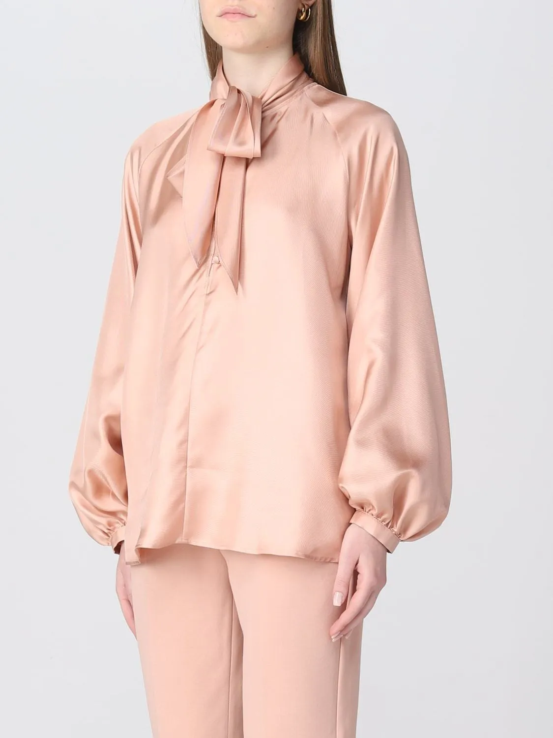 MaxMara  |Silk Long Sleeves Plain Formal Style  Shirts & Blouses