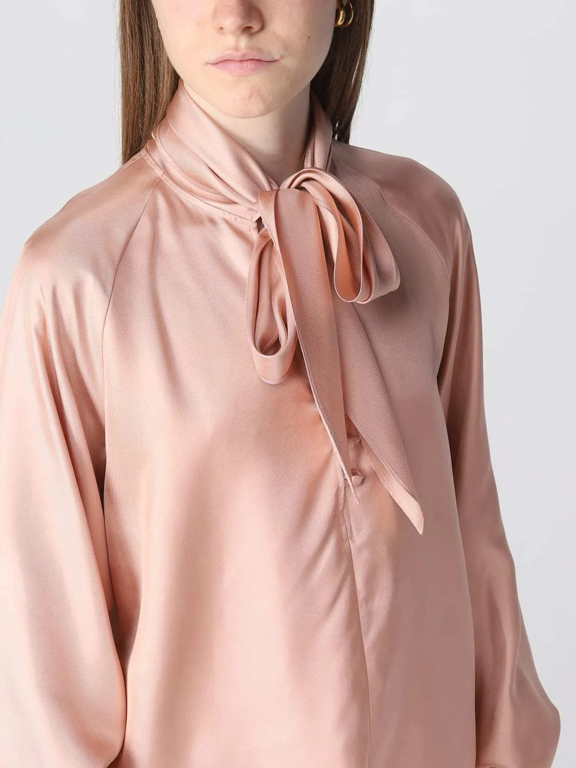 MaxMara  |Silk Long Sleeves Plain Formal Style  Shirts & Blouses