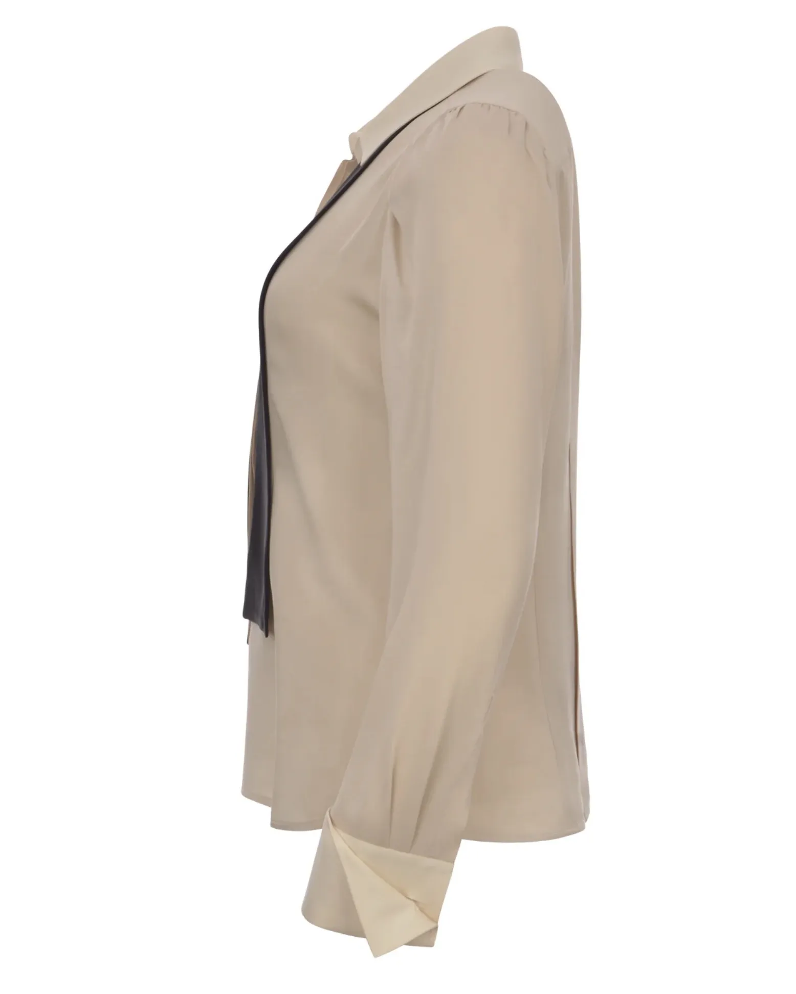 MaxMara  |Silk Long Sleeves Plain Shirts & Blouses