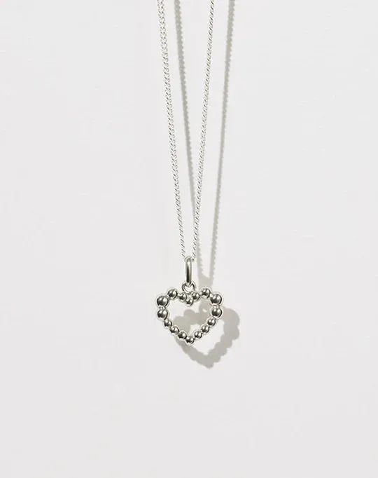 Meadowlark - Fizzy Heart Charm Necklace SS