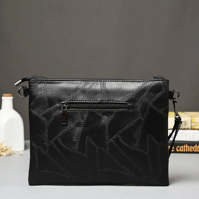 Men Rivet Day Clutches Skull Messenger Bag