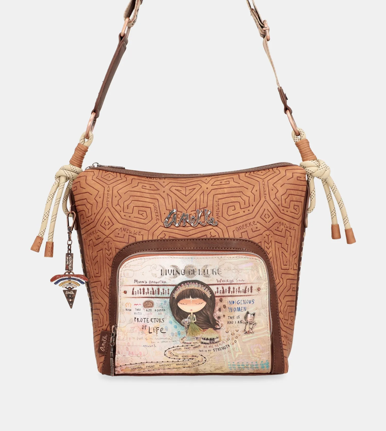 Menire large crossbody bag with front pocket