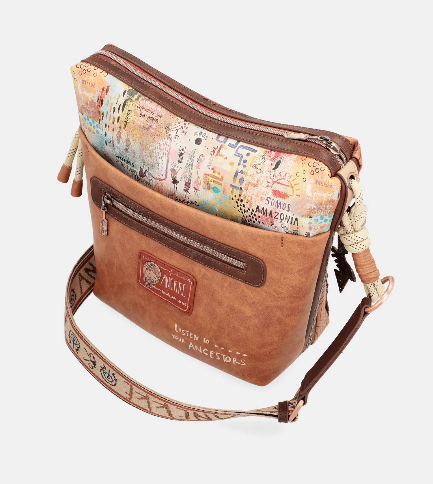 Menire large crossbody bag with front pocket