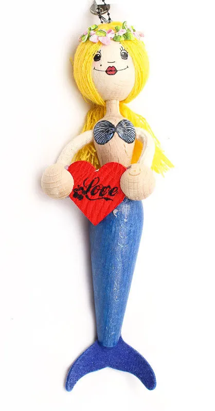 Mermaid Handcrafted Wooden Jumpies - Multiple Colors