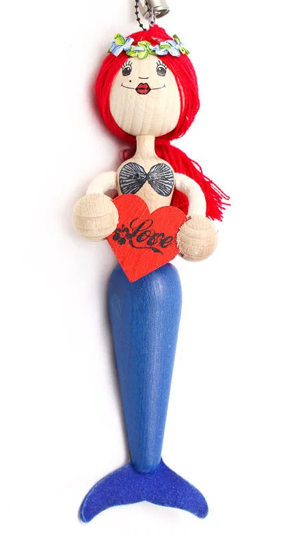 Mermaid Handcrafted Wooden Jumpies - Multiple Colors