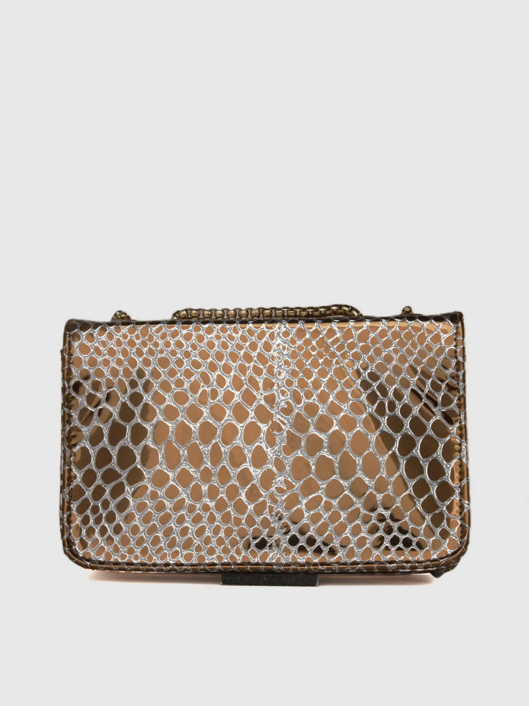 Metallic Snake Purse Clutch