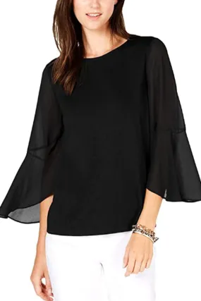 Michael Kors Flutter Sleeve Top