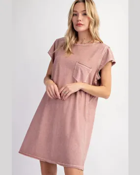 Mineral Washed Knit Dress