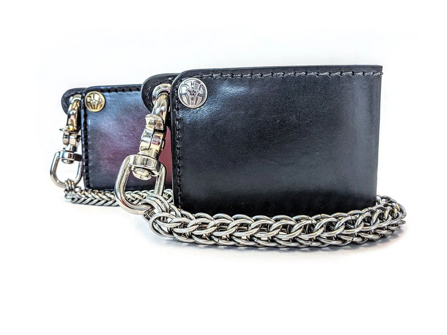 Mini Bifold Leather Chain Wallet