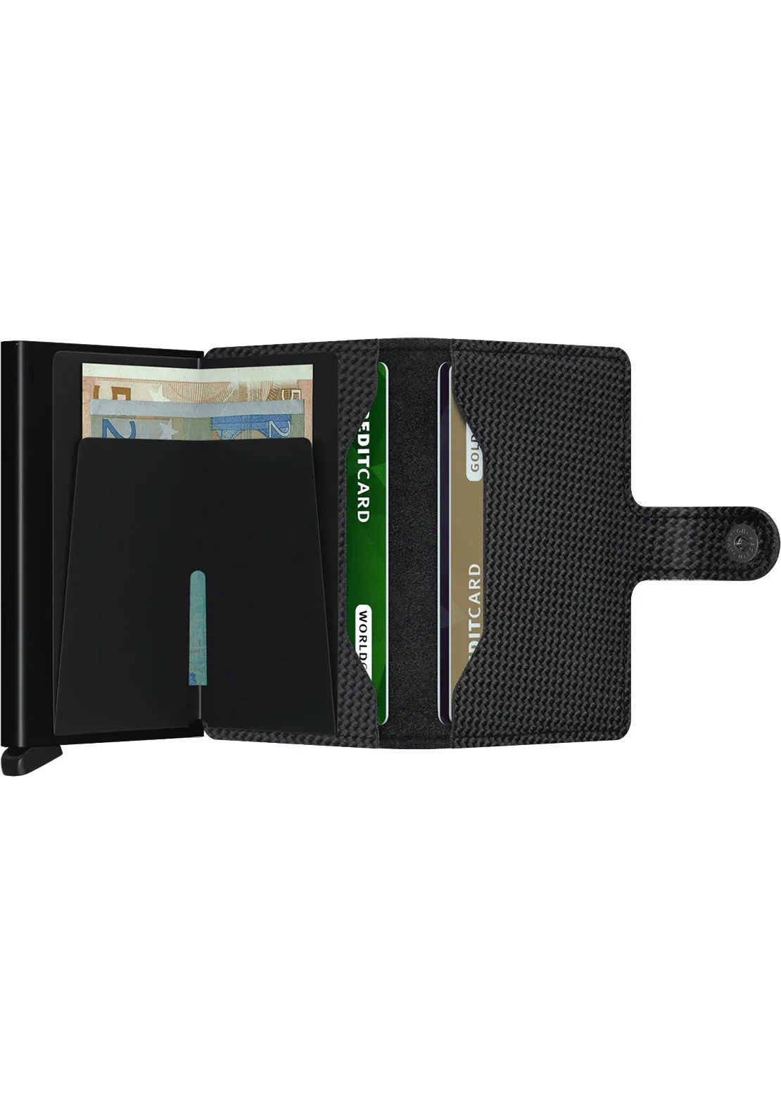 Mini Carbon Wallet - Black