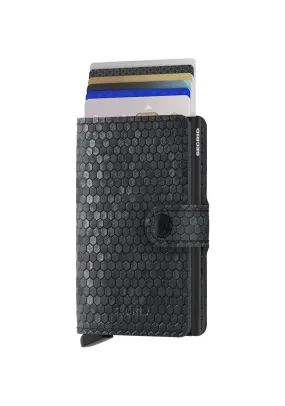 Mini Hexagon Wallet - Black