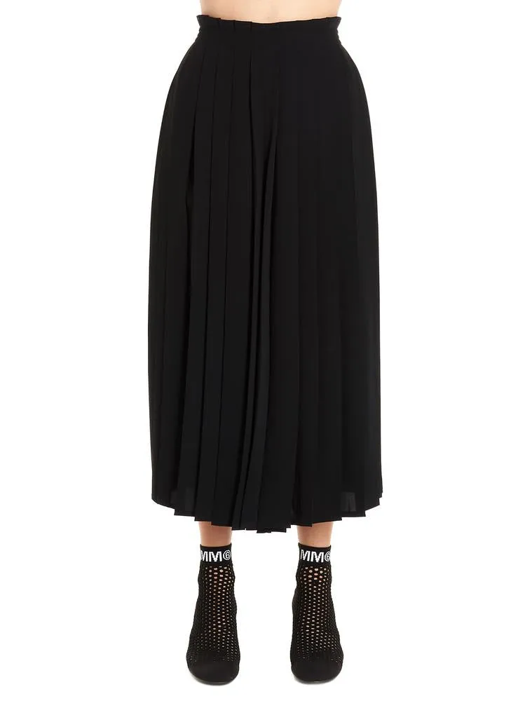 Mm6 Maison Margiela Pleated Palazzo Pants