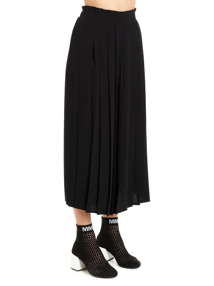 Mm6 Maison Margiela Pleated Palazzo Pants