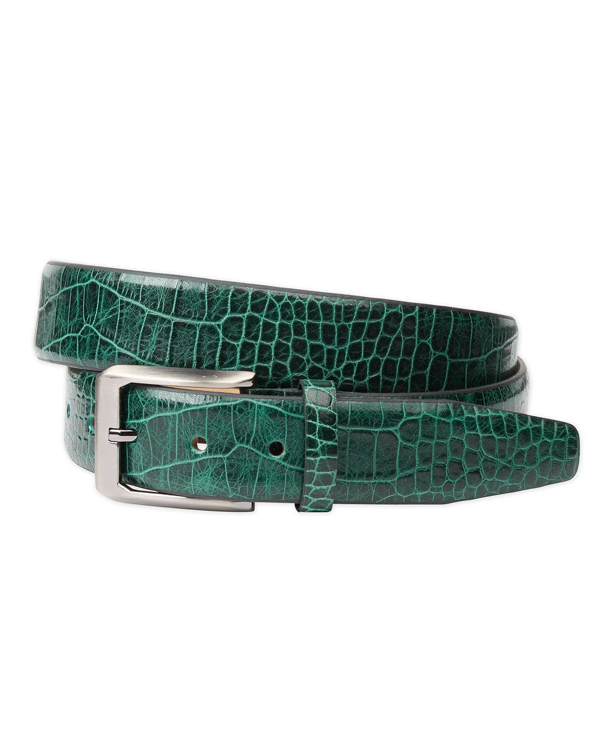 Mock Crocodile Calf Skin Belt