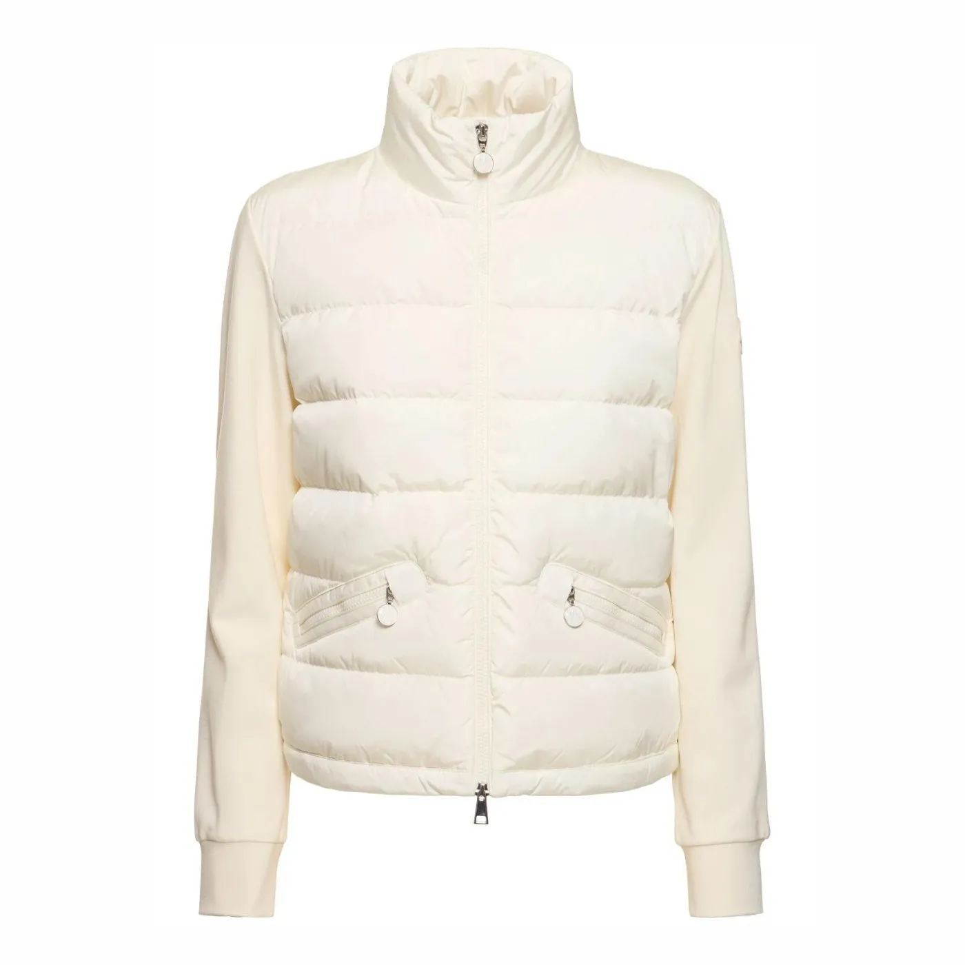 MONCLER  |Casual Style Nylon Long Sleeves Plain Logo Cardigans