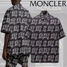 MONCLER  |Logo Print Cotton Shirt