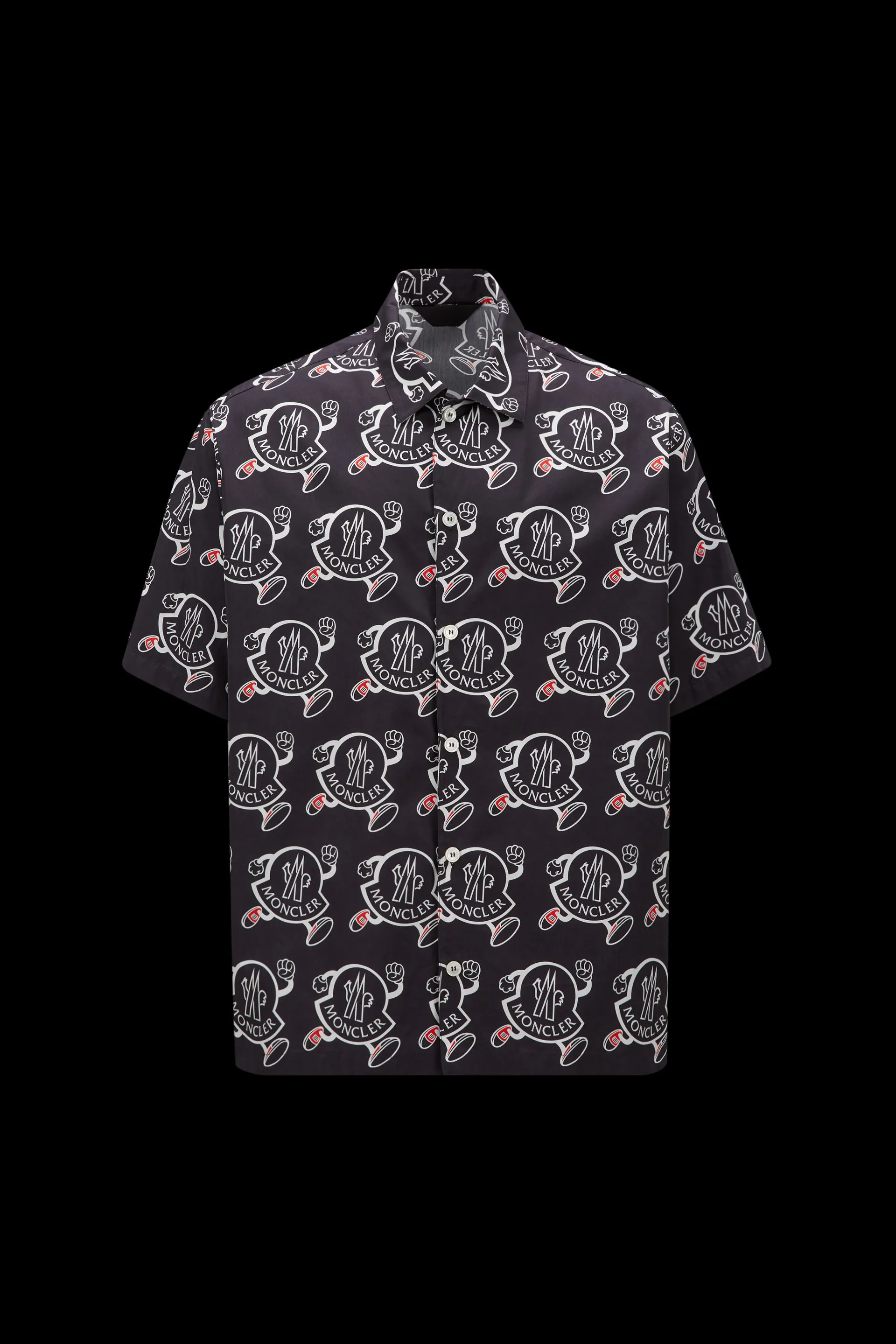 MONCLER  |Logo Print Cotton Shirt