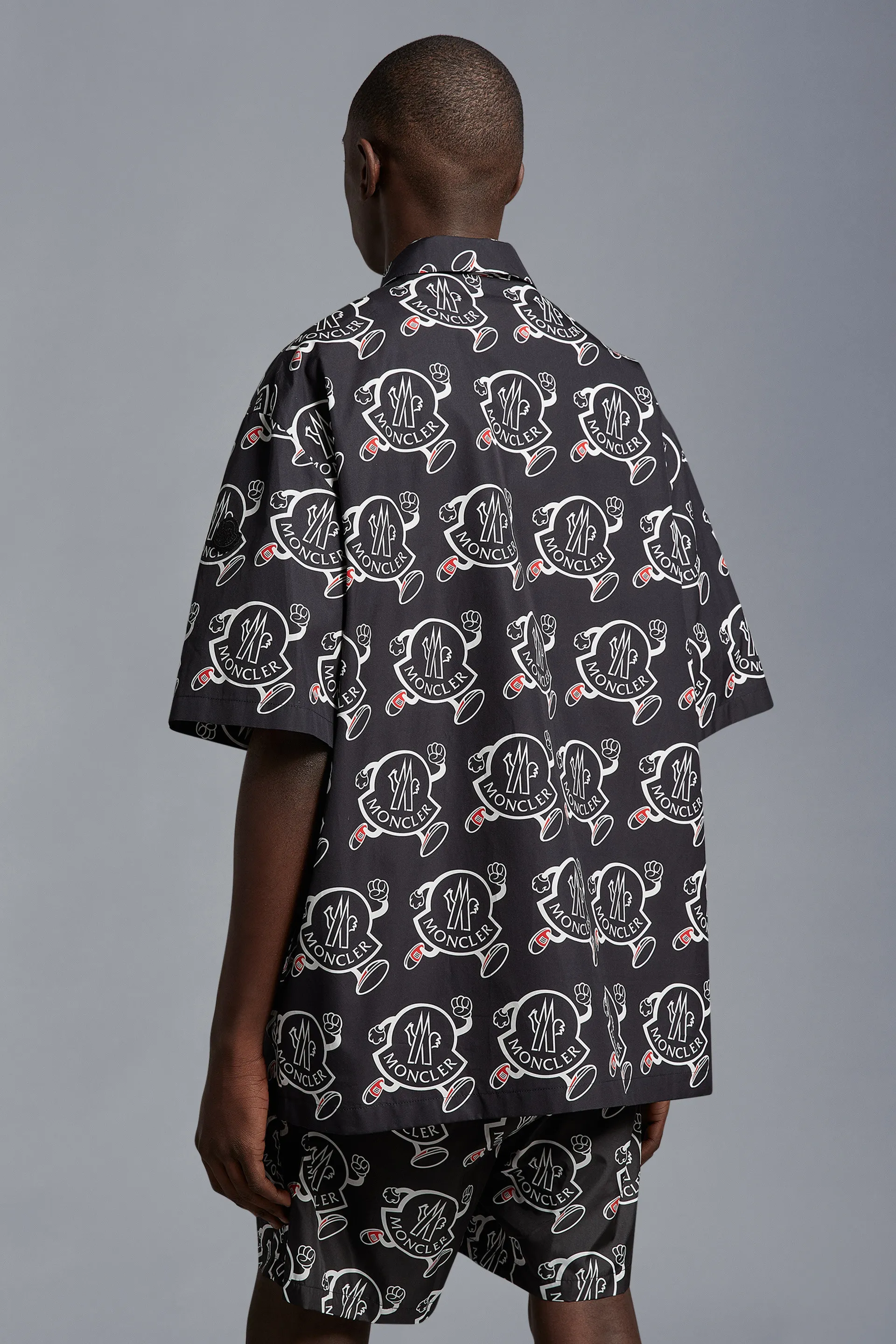 MONCLER  |Logo Print Cotton Shirt