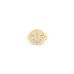 Mosaic Signet Ring